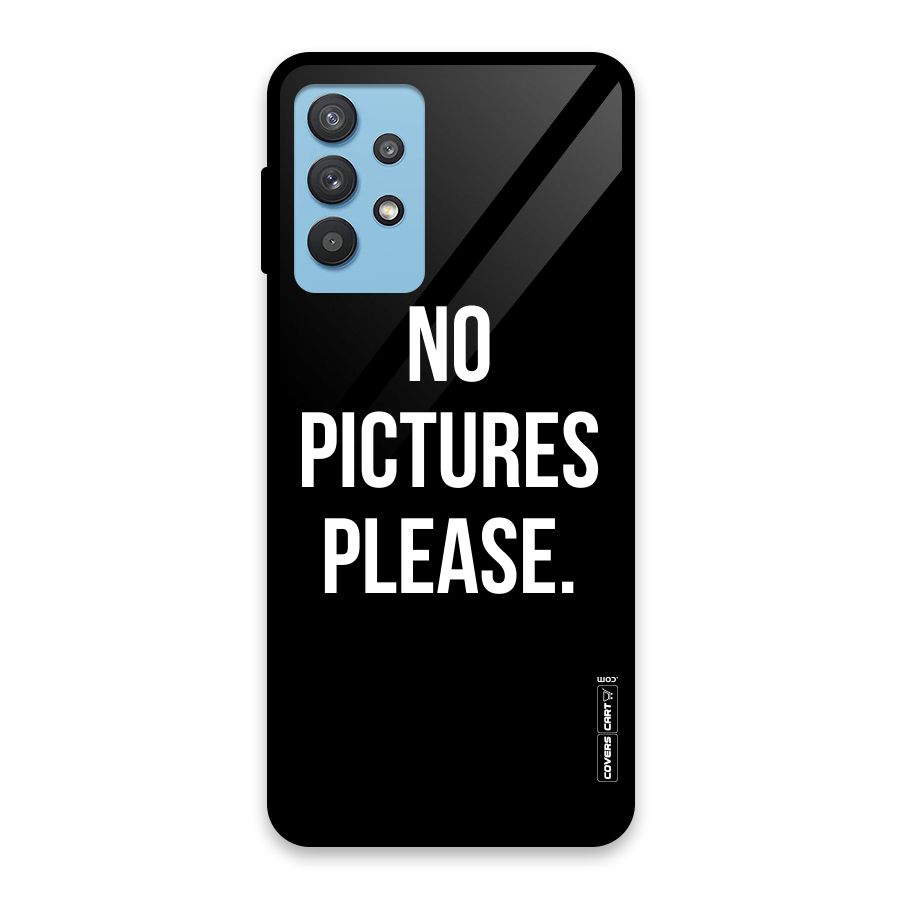 No Pictures Please Glass Back Case for Galaxy M32 5G