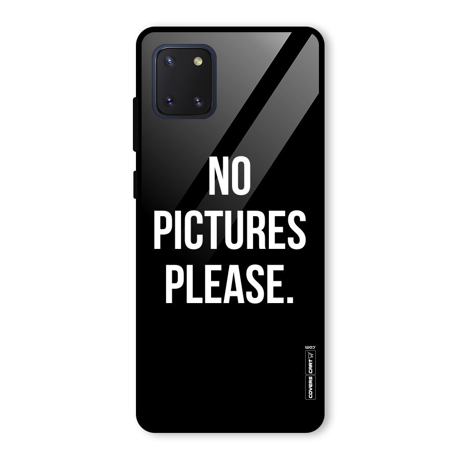 No Pictures Please Glass Back Case for Galaxy Note 10 Lite