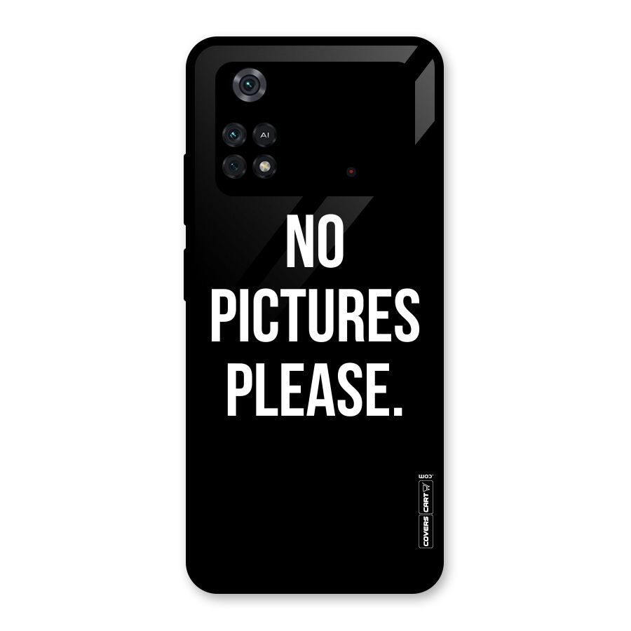 No Pictures Please Glass Back Case for Poco M4 Pro 4G