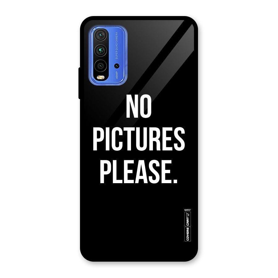 No Pictures Please Glass Back Case for Redmi 9 Power