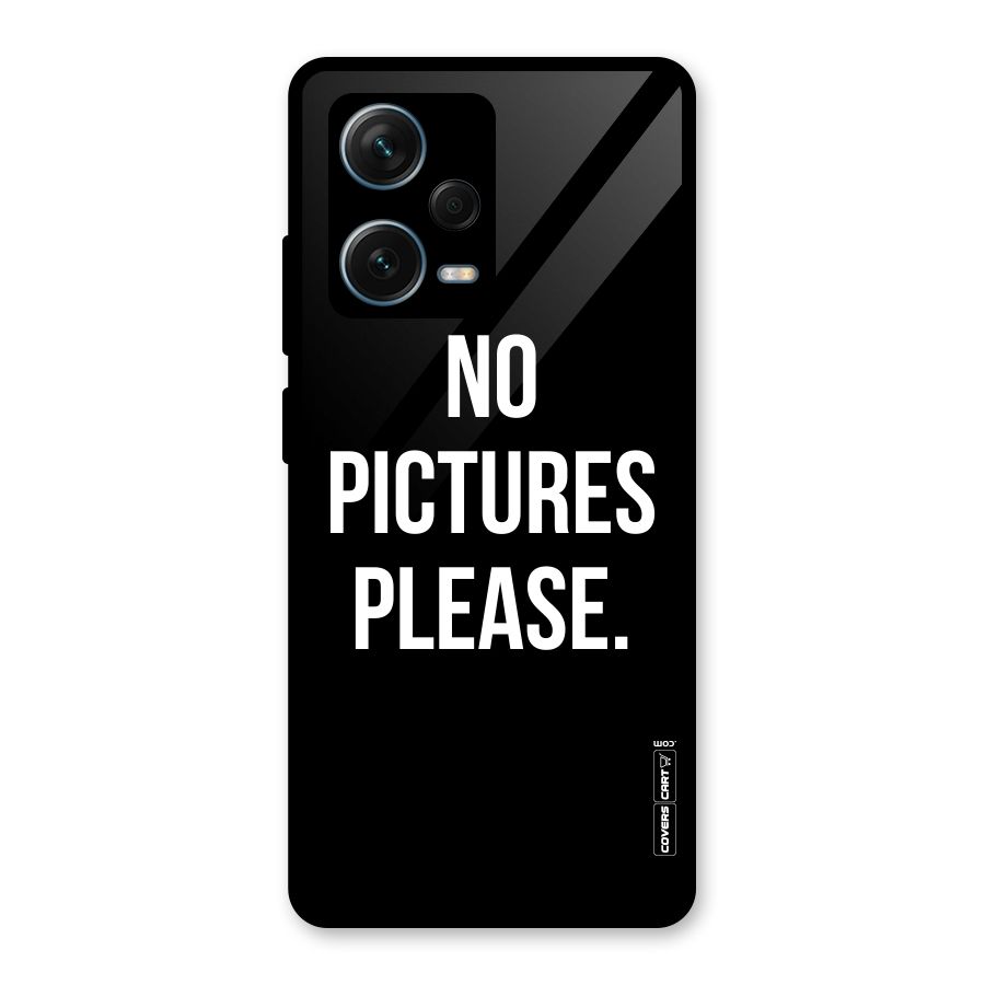 No Pictures Please Glass Back Case for Redmi Note 12 Pro Plus 5G