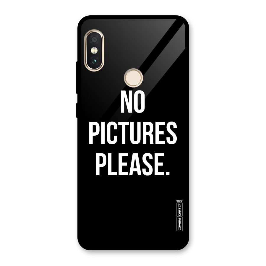 No Pictures Please Glass Back Case for Redmi Note 5 Pro
