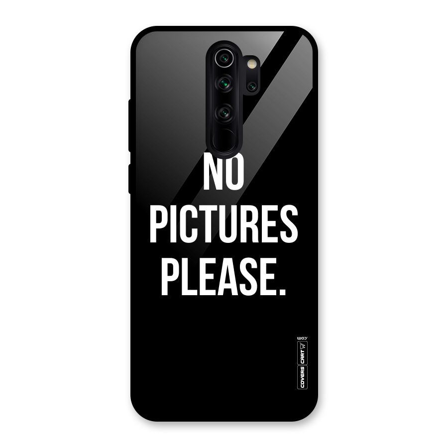 No Pictures Please Glass Back Case for Redmi Note 8 Pro