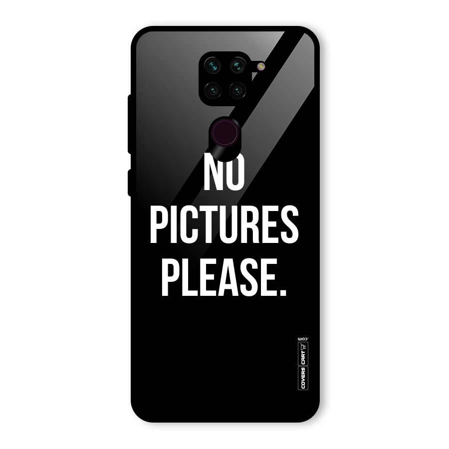 No Pictures Please Glass Back Case for Redmi Note 9