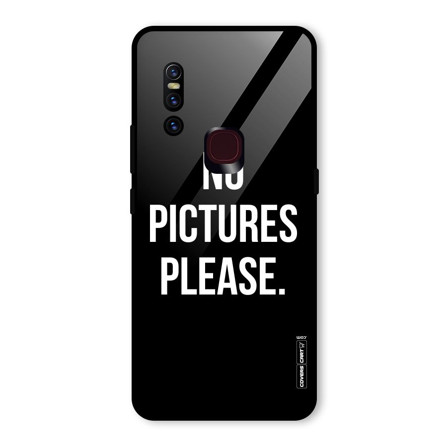 No Pictures Please Glass Back Case for Vivo V15