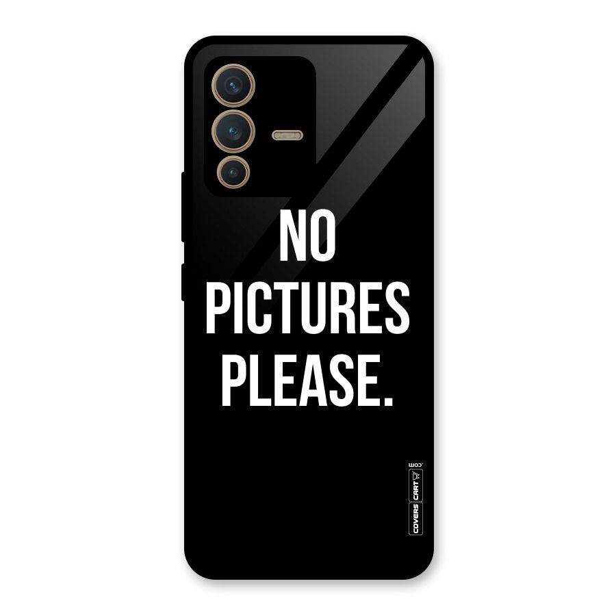 No Pictures Please Glass Back Case for Vivo V23 5G