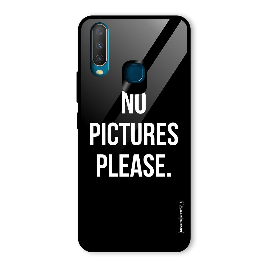 No Pictures Please Glass Back Case for Vivo Y15