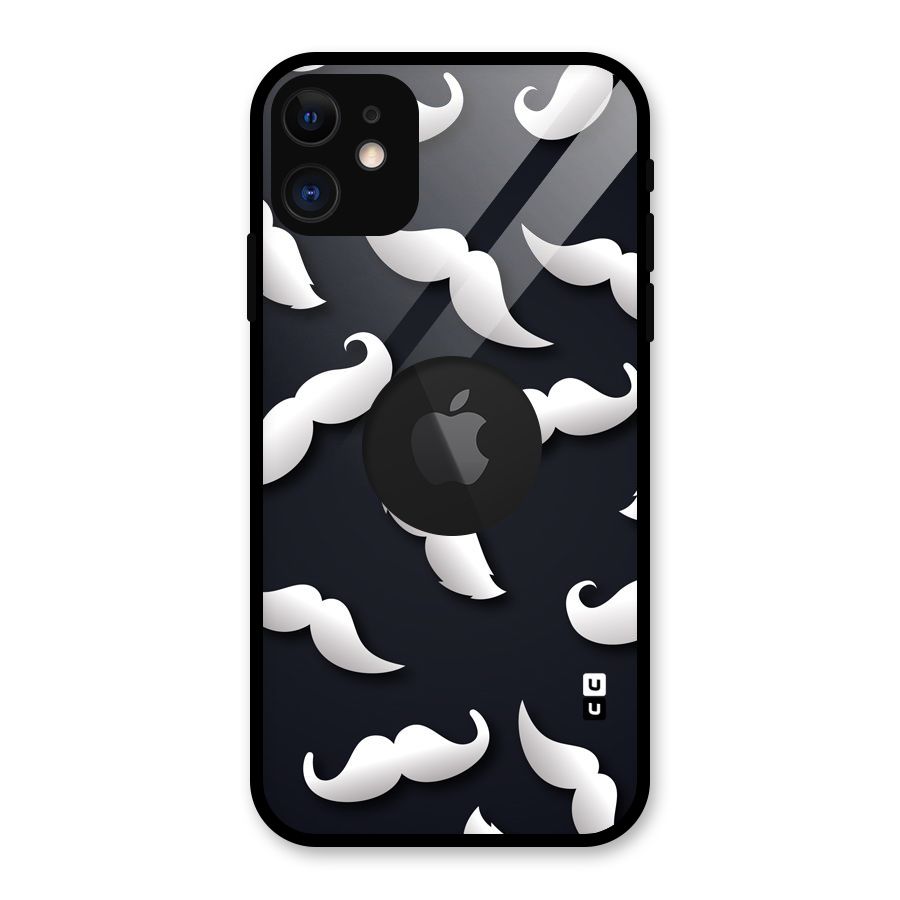 No Shave Glass Back Case for iPhone 11 Logo Cut