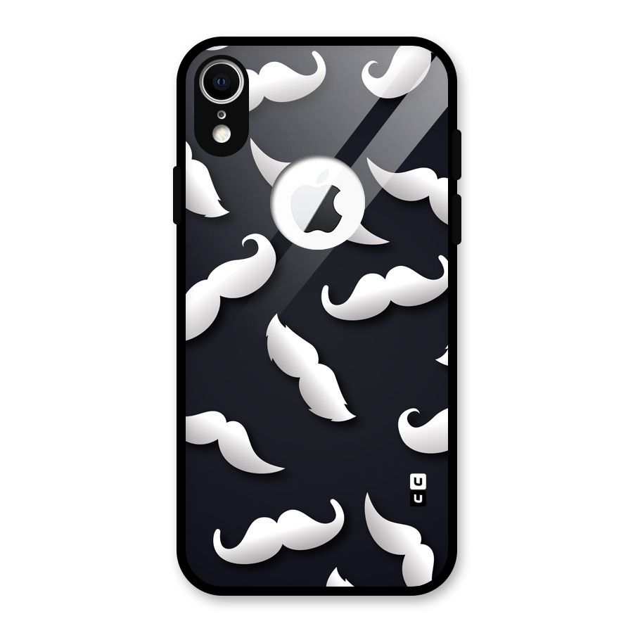 No Shave Glass Back Case for iPhone XR Logo Cut