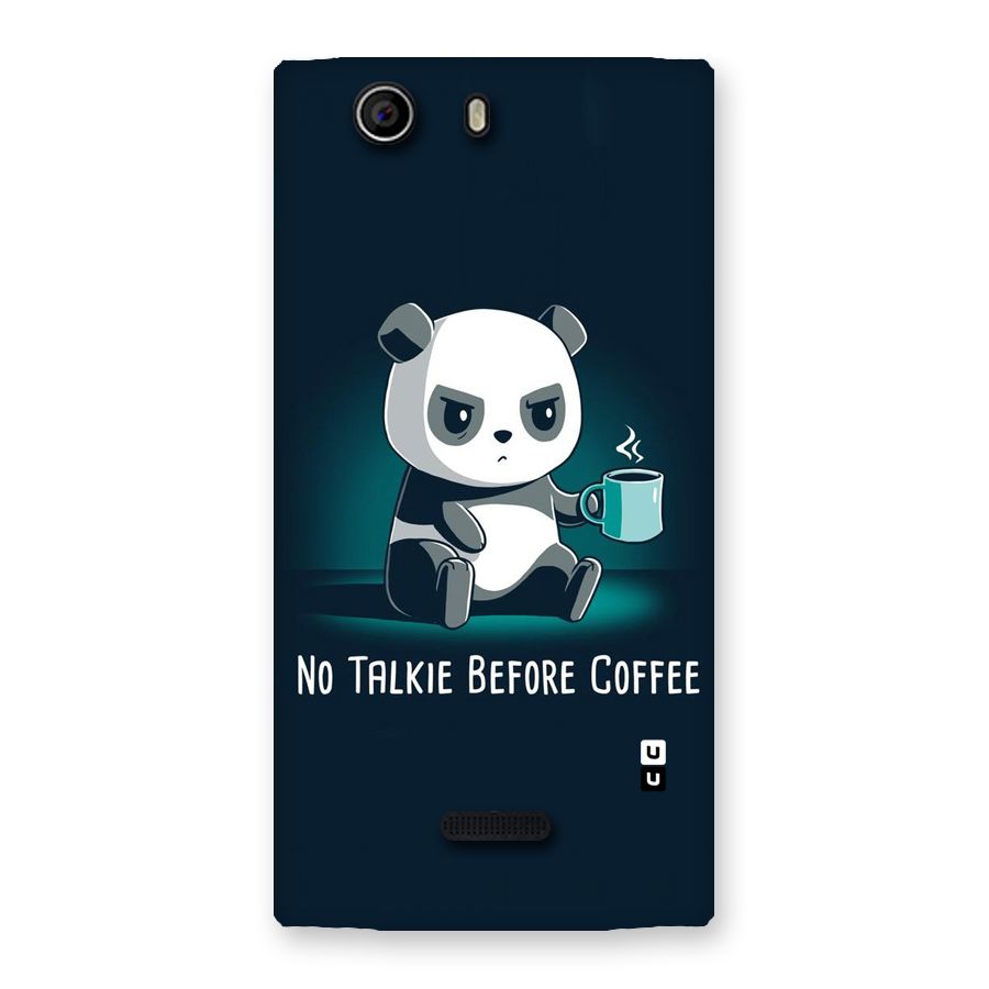 No Talkie Before Coffee Back Case for Canvas Nitro 2 E311