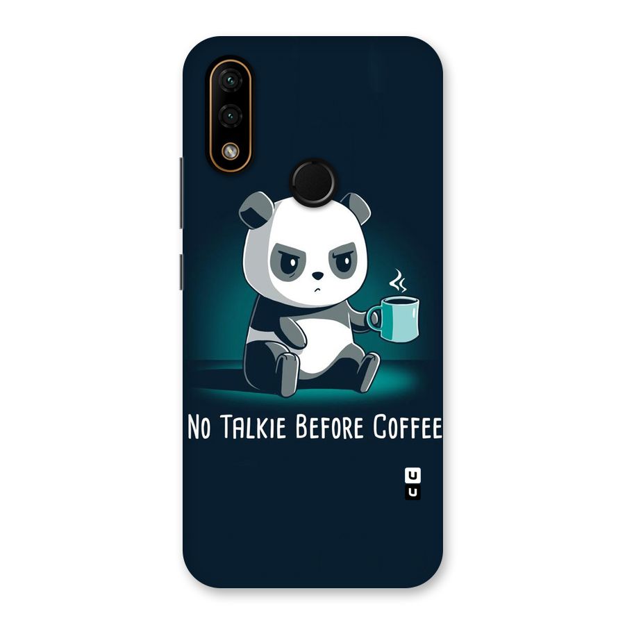 No Talkie Before Coffee Back Case for Lenovo A6 Note