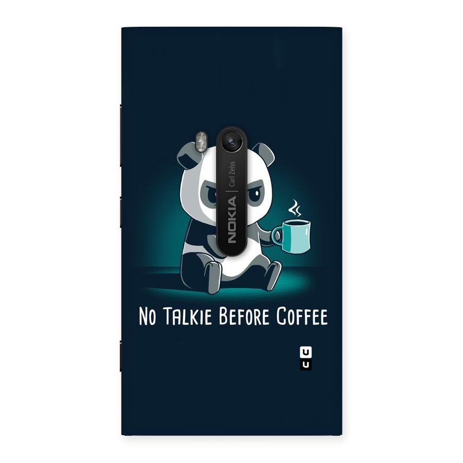 No Talkie Before Coffee Back Case for Lumia 920