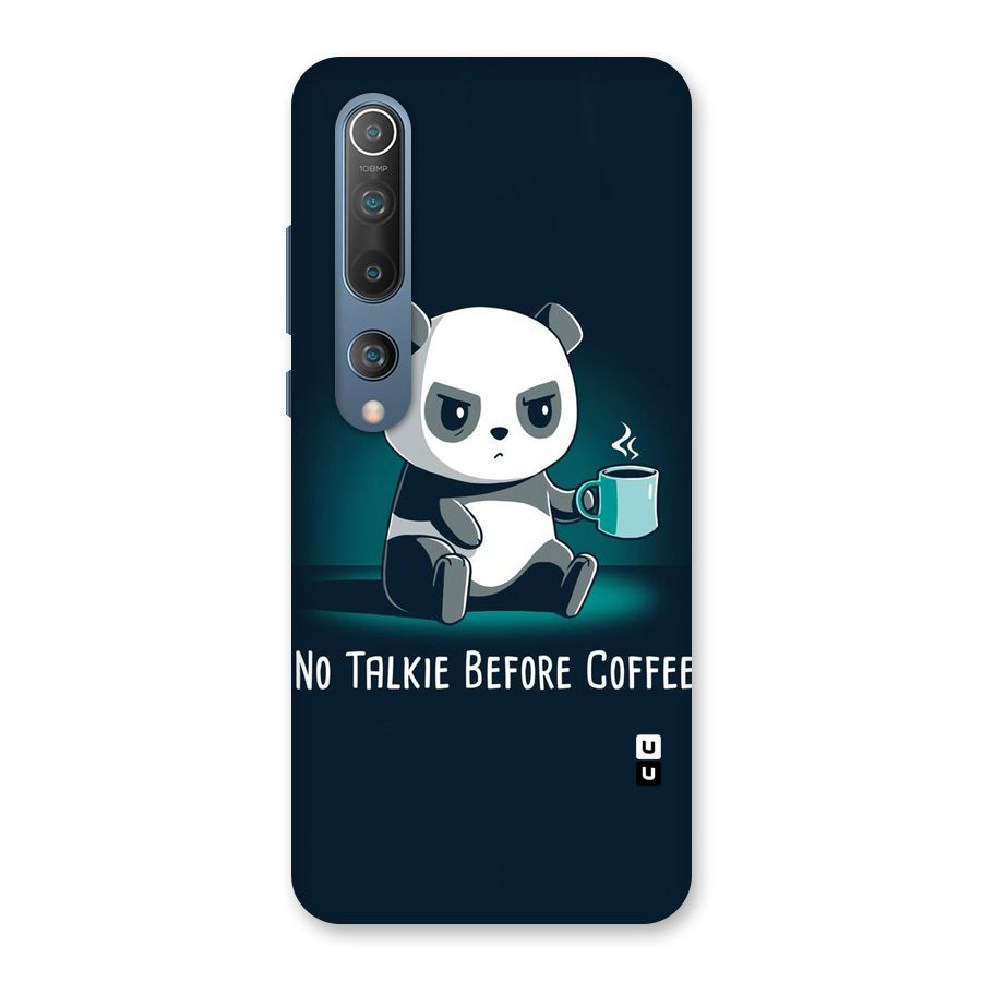 No Talkie Before Coffee Back Case for Mi 10