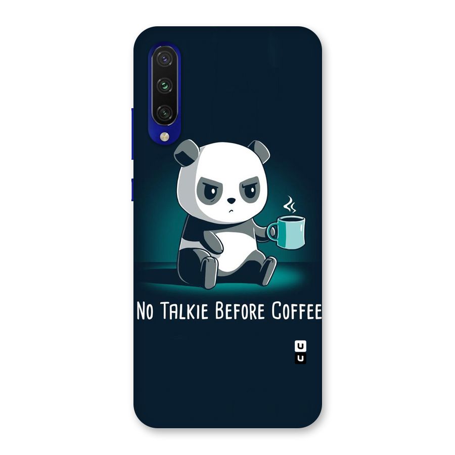 No Talkie Before Coffee Back Case for Mi A3