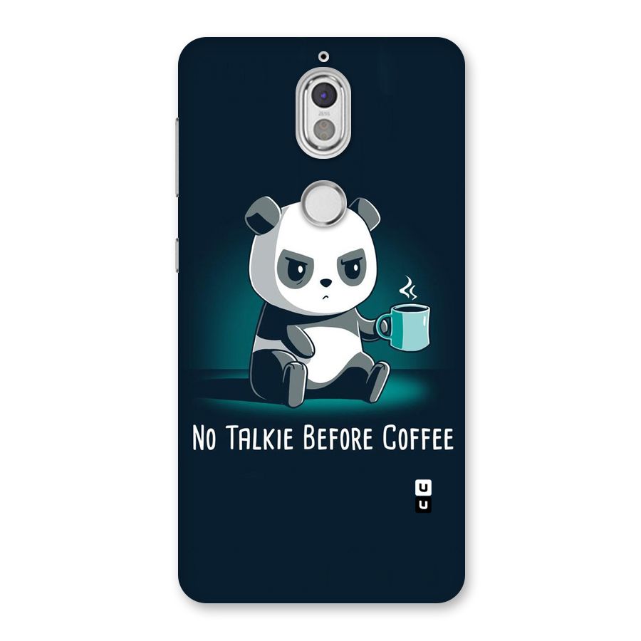 No Talkie Before Coffee Back Case for Nokia 7