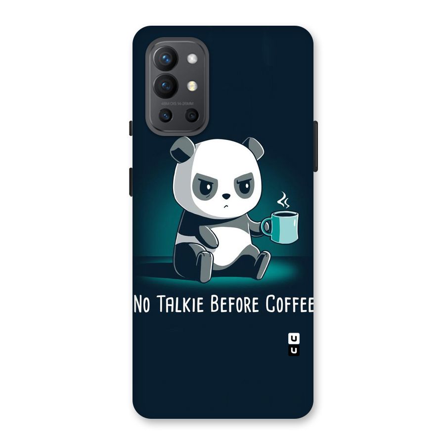 No Talkie Before Coffee Back Case for OnePlus 9R