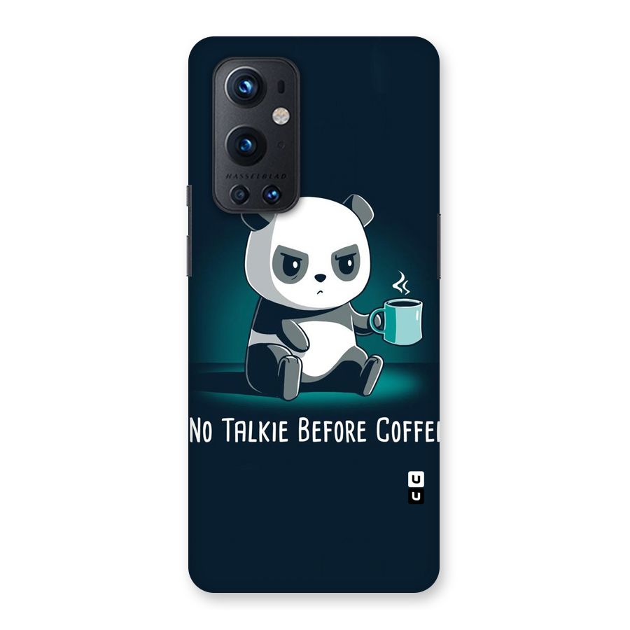 No Talkie Before Coffee Back Case for OnePlus 9 Pro