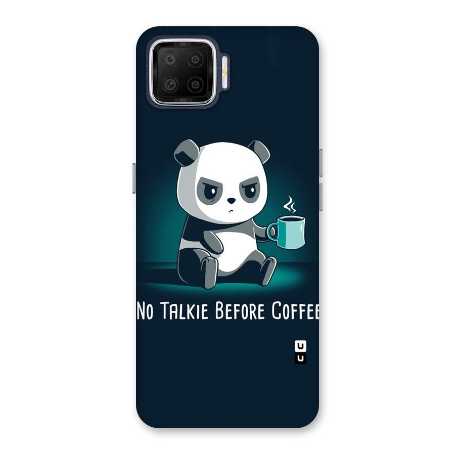 No Talkie Before Coffee Back Case for Oppo F17