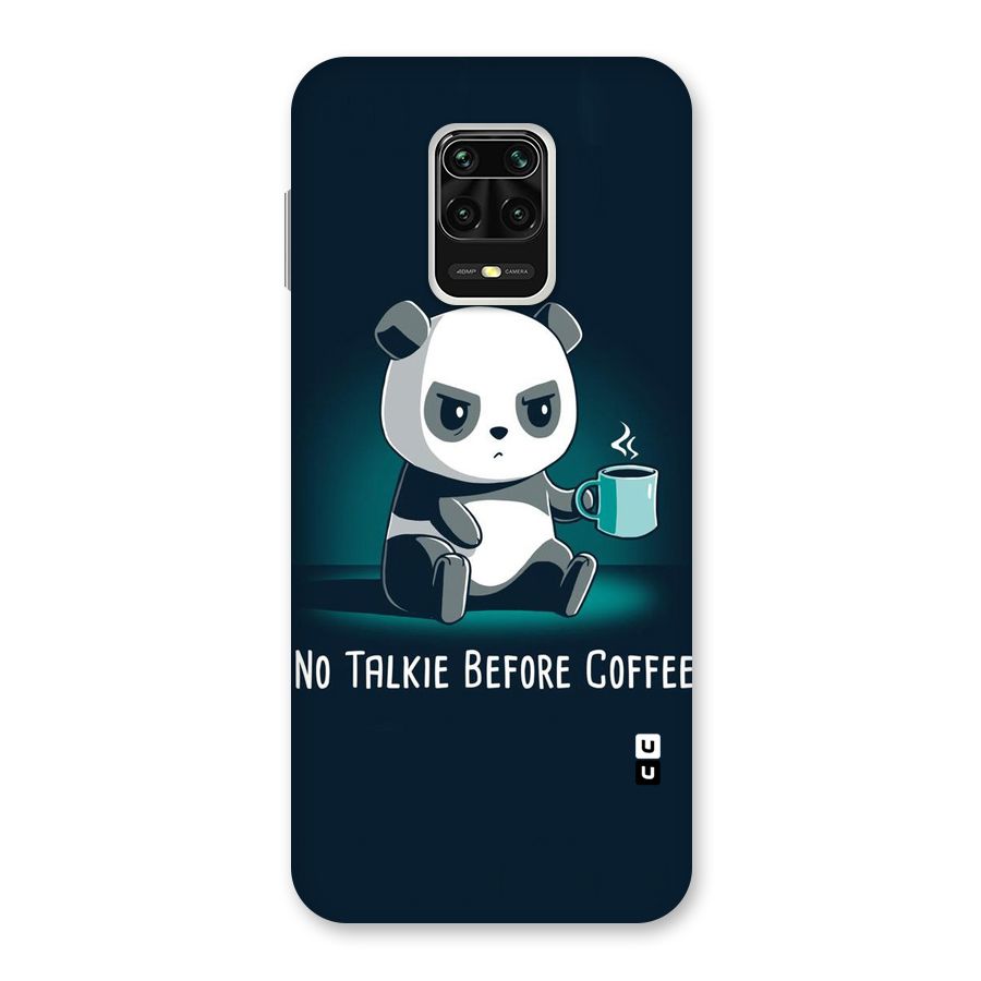 No Talkie Before Coffee Back Case for Poco M2 Pro