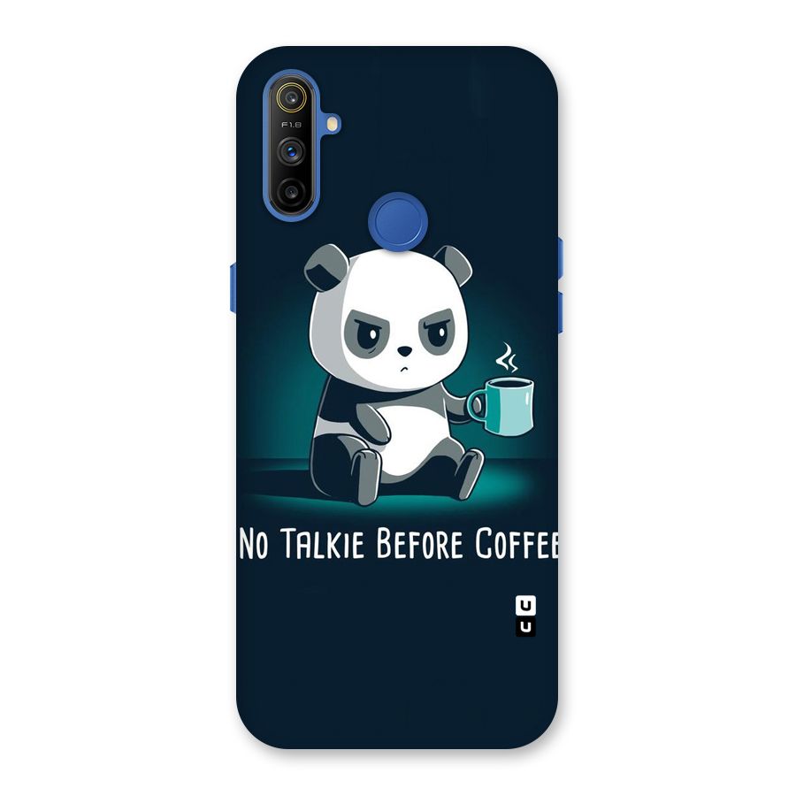 No Talkie Before Coffee Back Case for Realme Narzo 10A