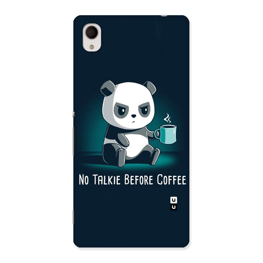 No Talkie Before Coffee Back Case for Sony Xperia M4
