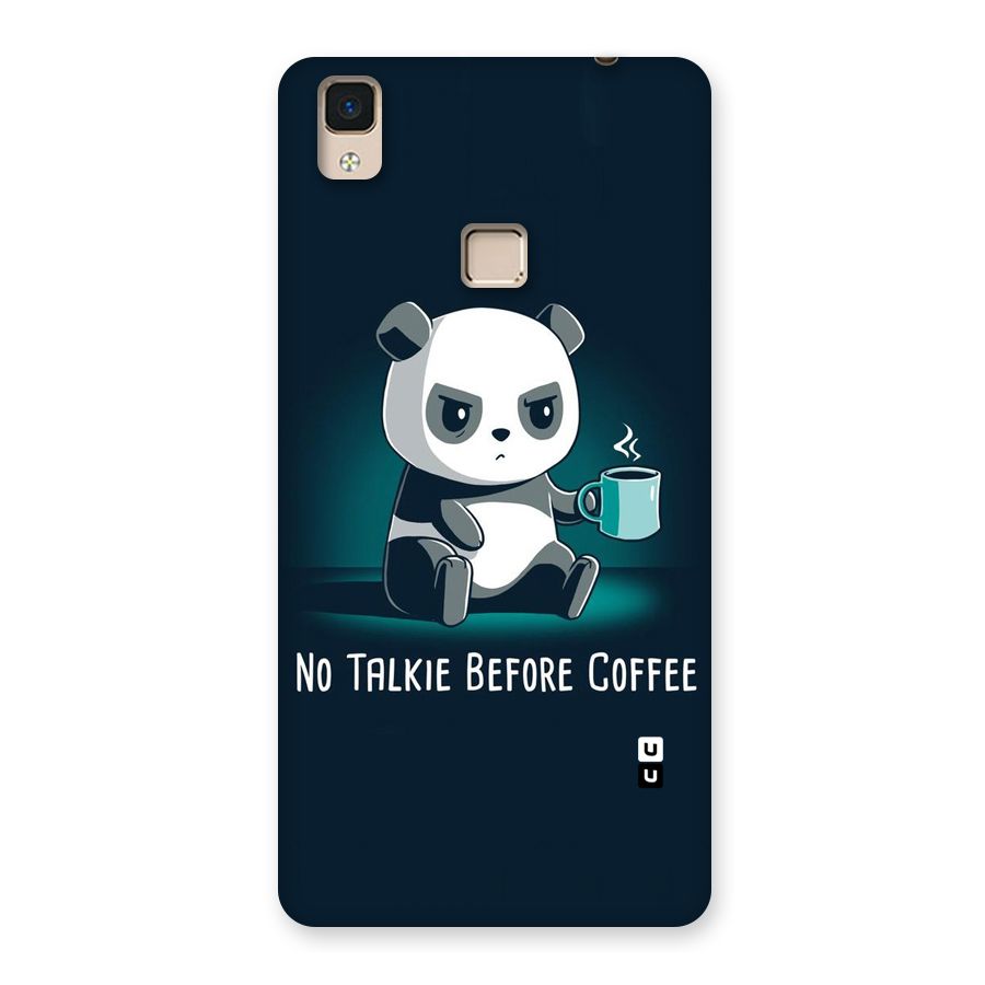 No Talkie Before Coffee Back Case for V3 Max