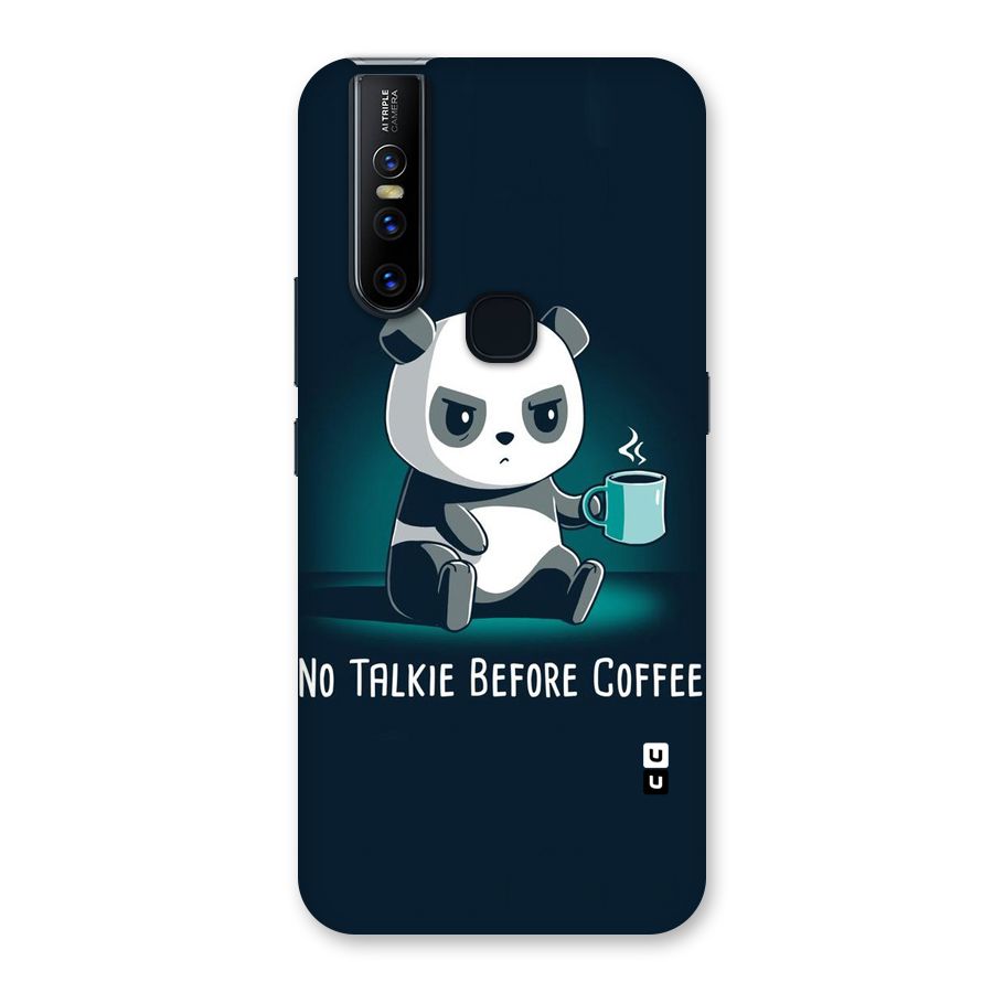 No Talkie Before Coffee Back Case for Vivo V15