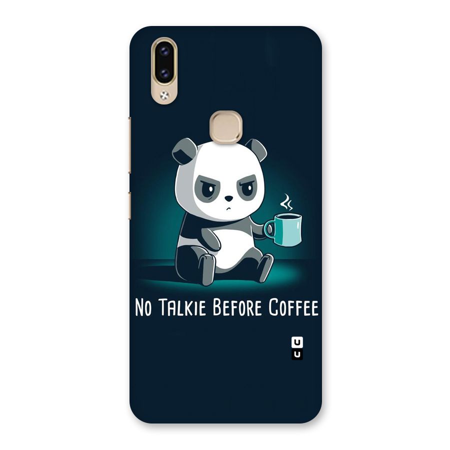 No Talkie Before Coffee Back Case for Vivo V9 Youth