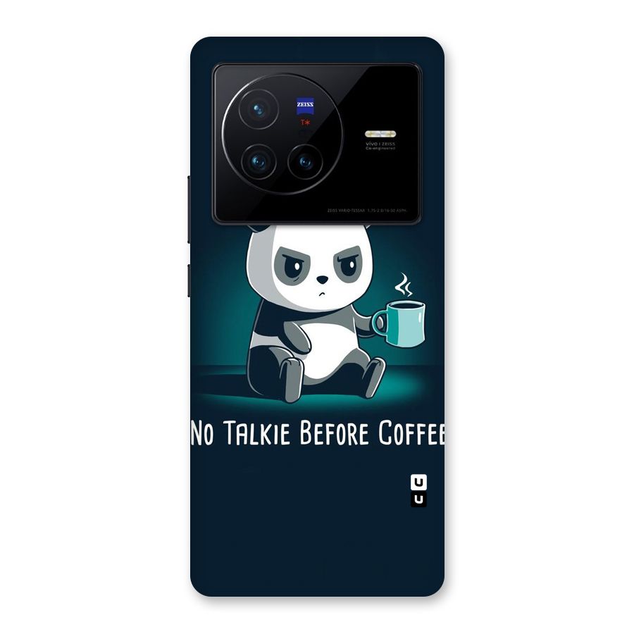 No Talkie Before Coffee Back Case for Vivo X80
