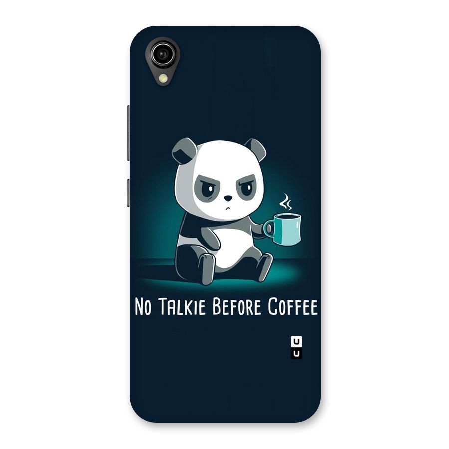 No Talkie Before Coffee Back Case for Vivo Y90