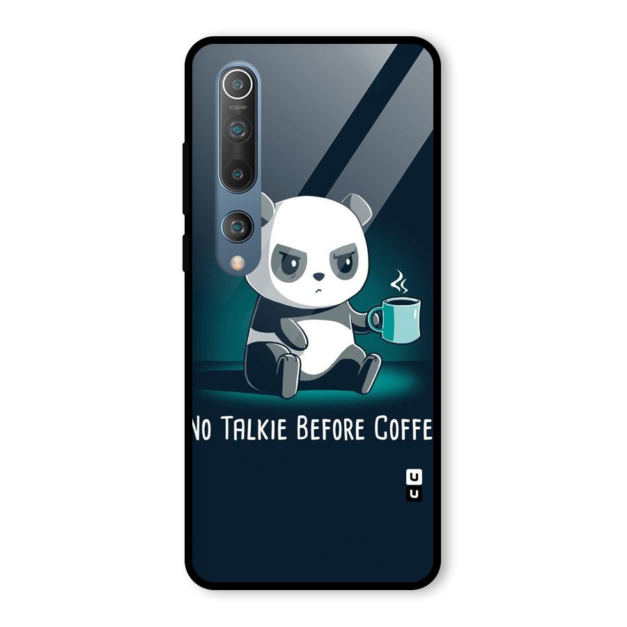 No Talkie Before Coffee Glass Back Case for Mi 10