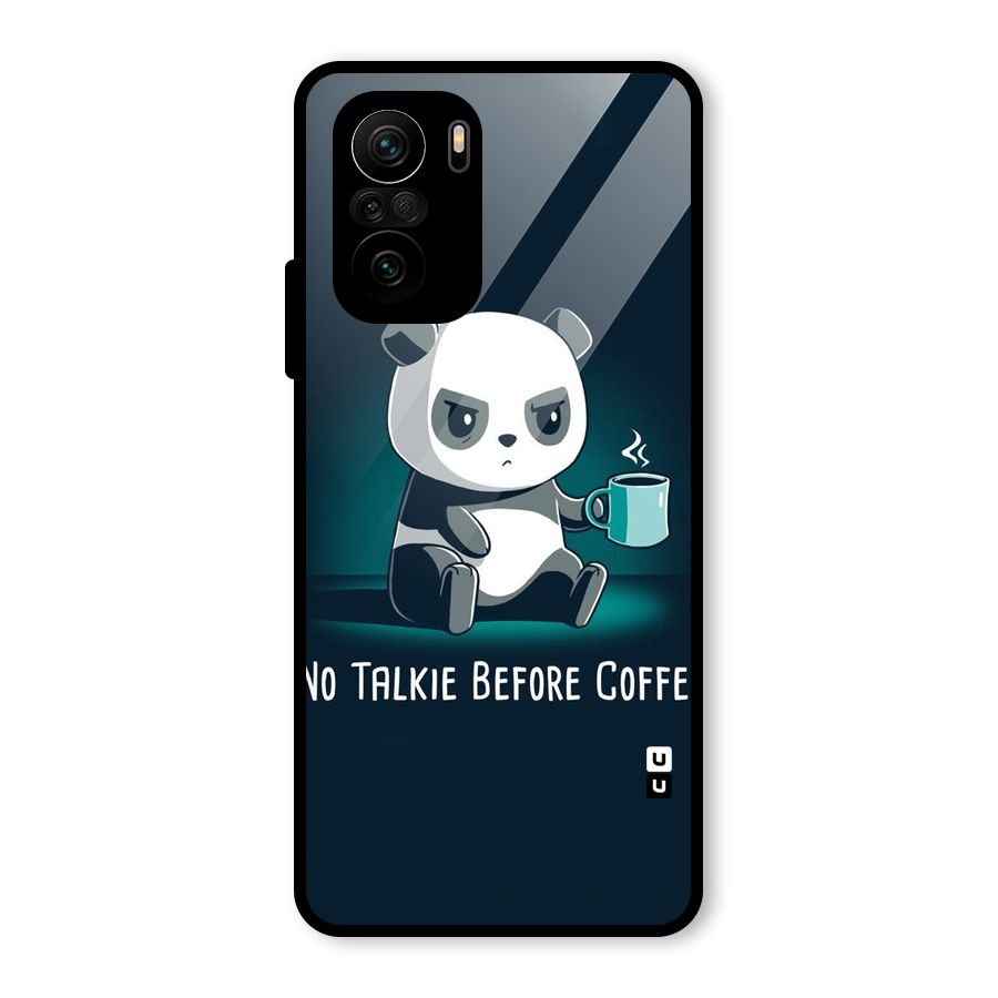 No Talkie Before Coffee Glass Back Case for Mi 11x