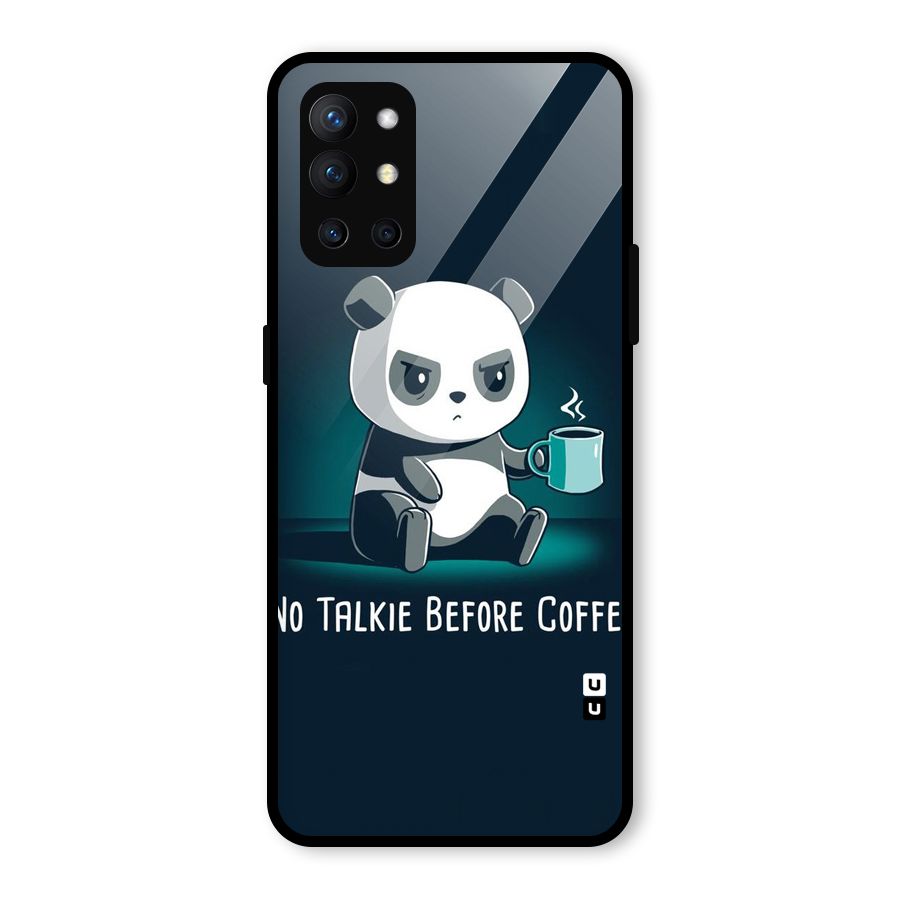 No Talkie Before Coffee Glass Back Case for OnePlus 9R