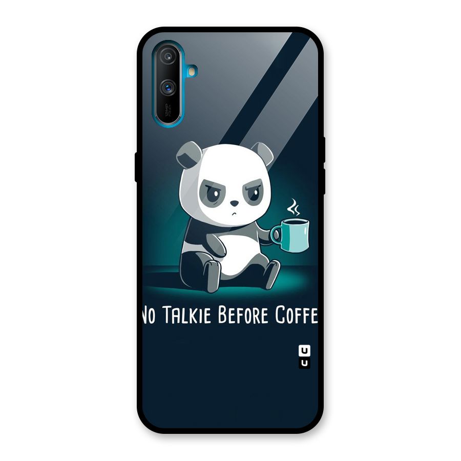 No Talkie Before Coffee Glass Back Case for Realme C3