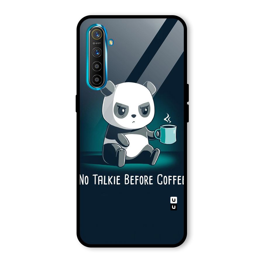 No Talkie Before Coffee Glass Back Case for Realme X2