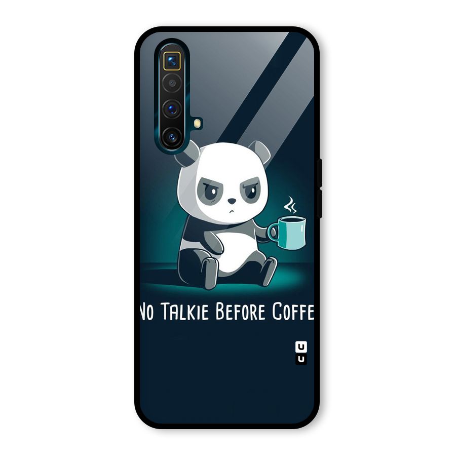 No Talkie Before Coffee Glass Back Case for Realme X3