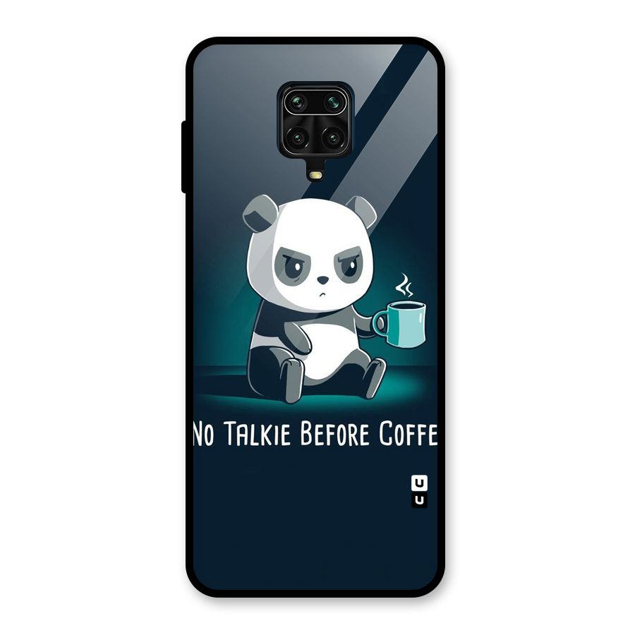 No Talkie Before Coffee Glass Back Case for Redmi Note 10 Lite