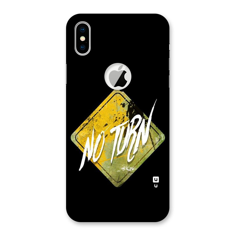 No Turn Back Case for iPhone X Logo Cut