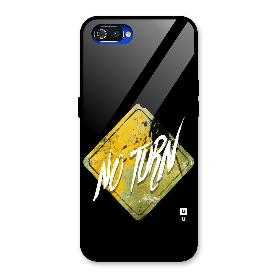 No Turn Glass Back Case for Realme C2