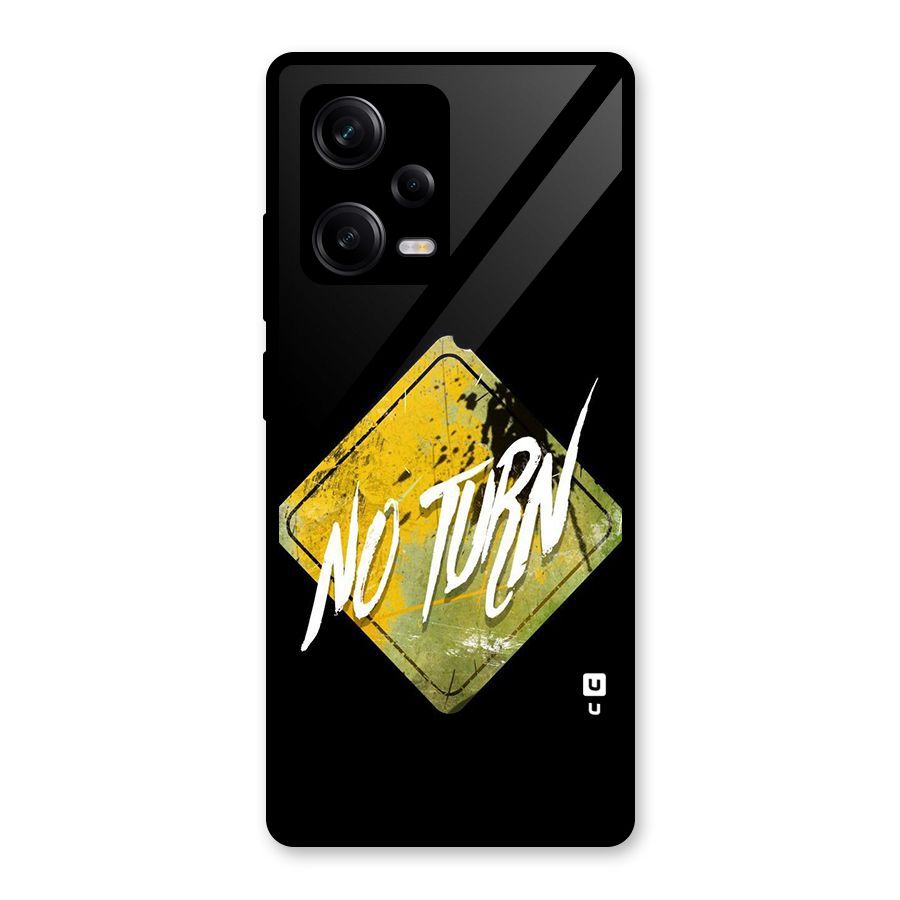 No Turn Glass Back Case for Redmi Note 12 Pro