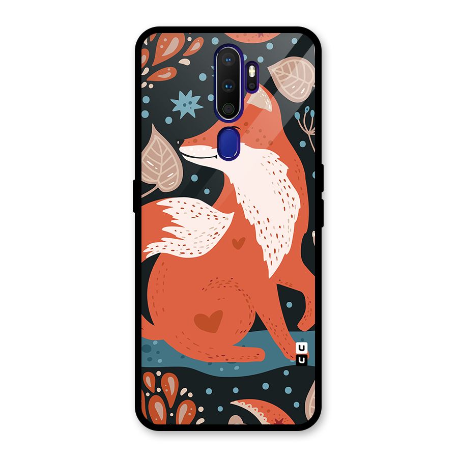Nordic Arts Fox Glass Back Case for Oppo A9 (2020)