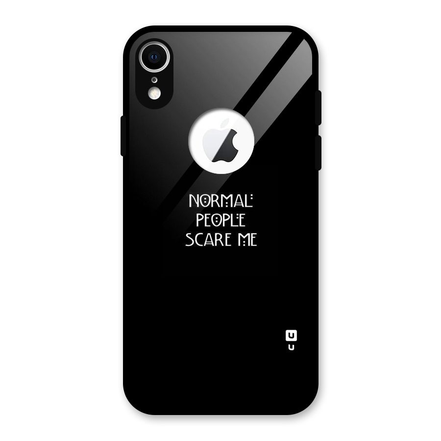 Normal People Glass Back Case for iPhone XR Logo Cut