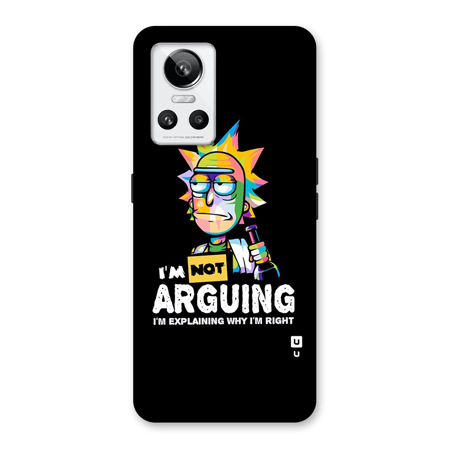 Not Arguing Explaining Back Case for Realme GT Neo 3