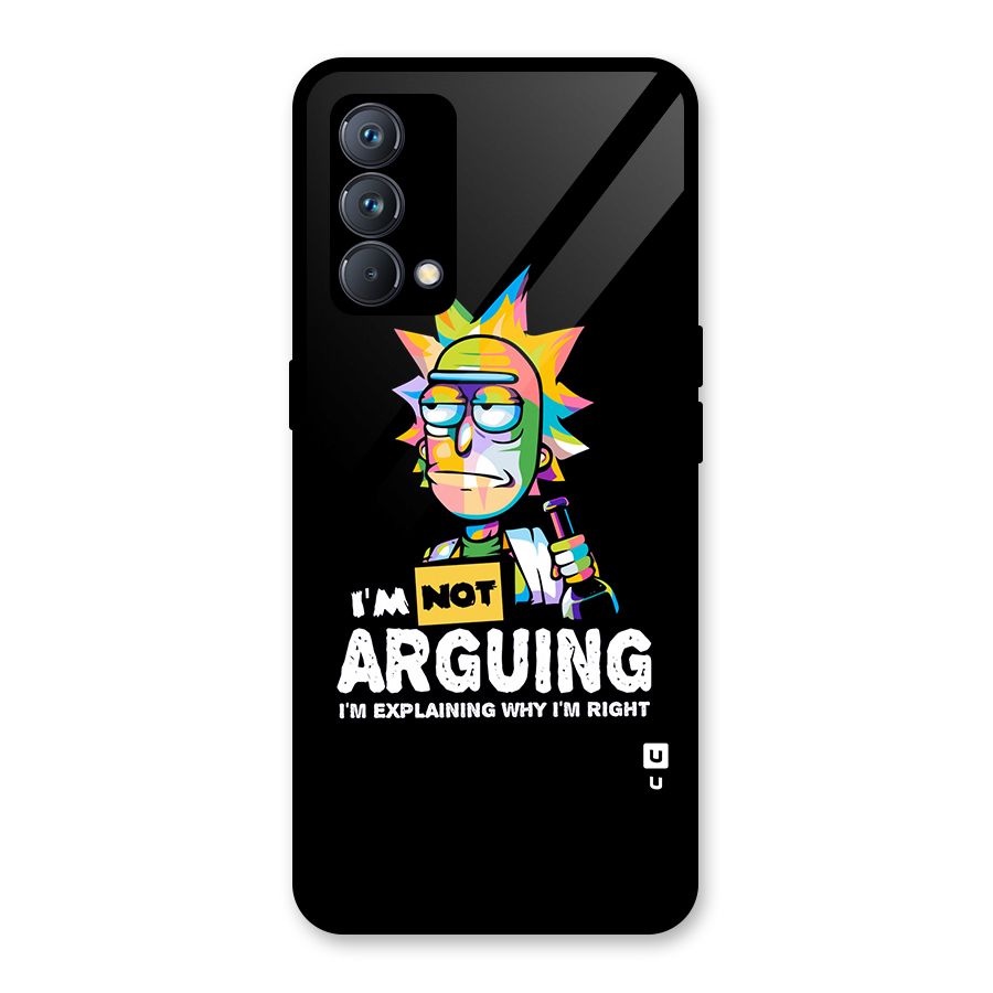 Not Arguing Explaining Glass Back Case for Realme GT Master Edition