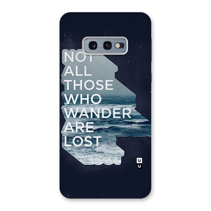 Not Lost Back Case for Galaxy S10e