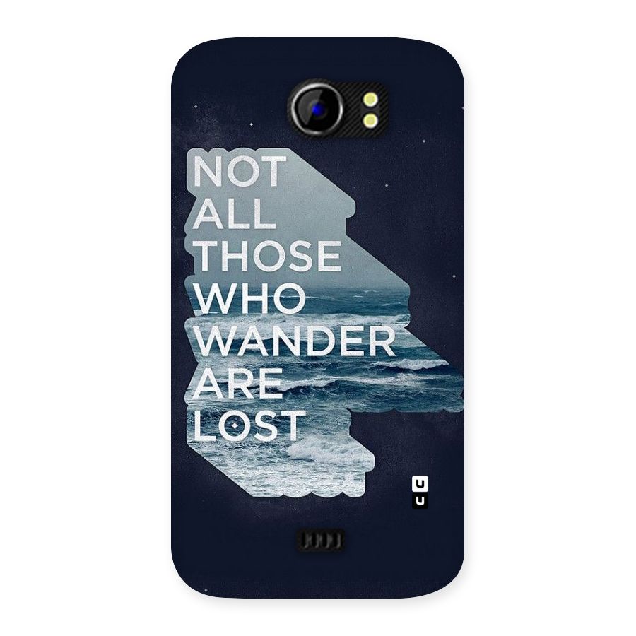 Not Lost Back Case for Micromax Canvas 2 A110