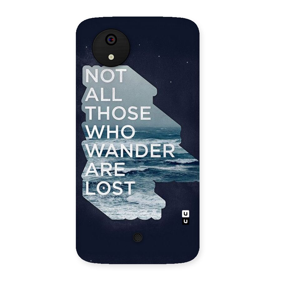 Not Lost Back Case for Micromax Canvas A1