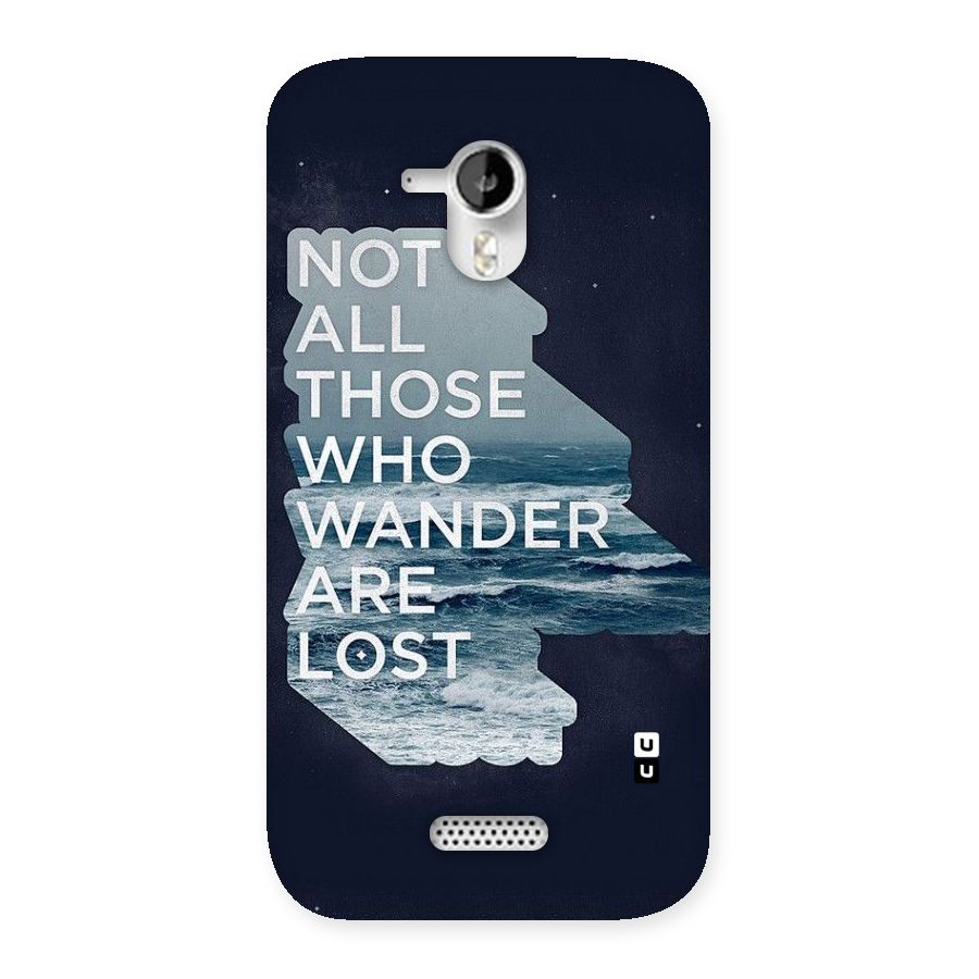 Not Lost Back Case for Micromax Canvas HD A116