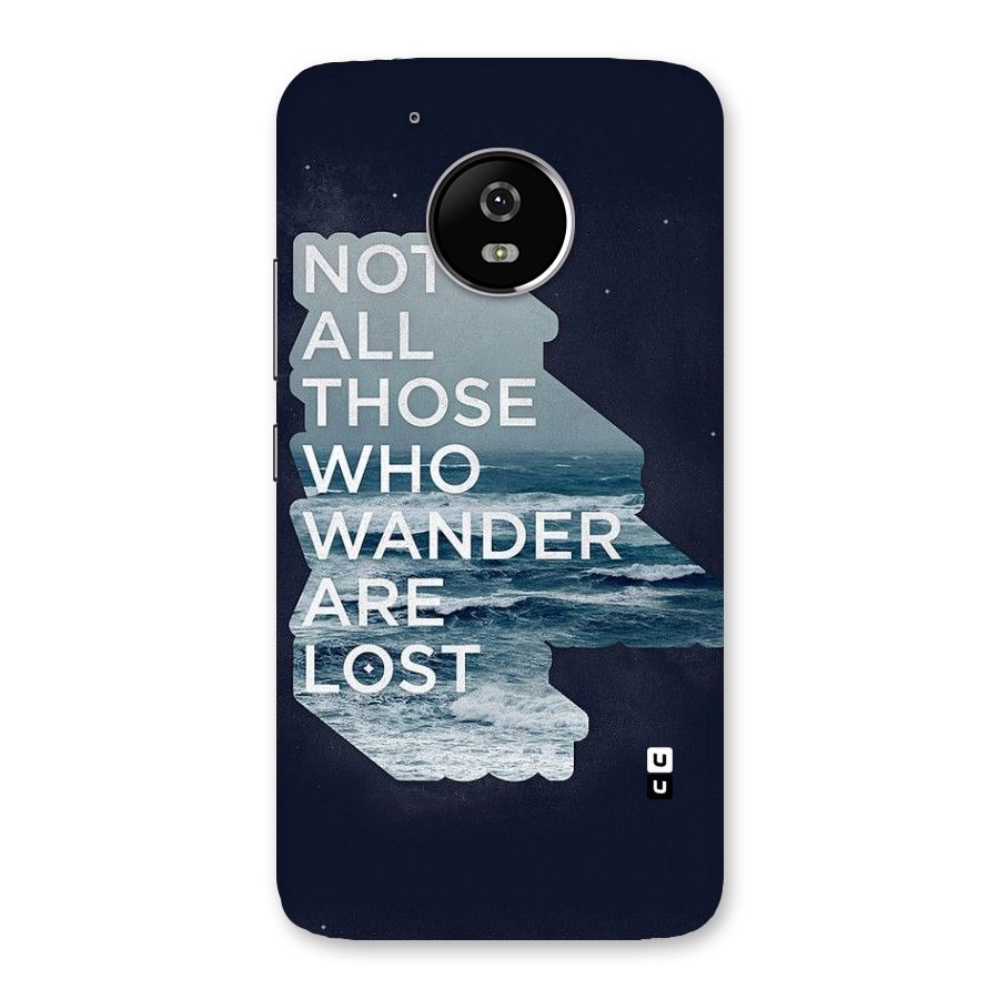 Not Lost Back Case for Moto G5
