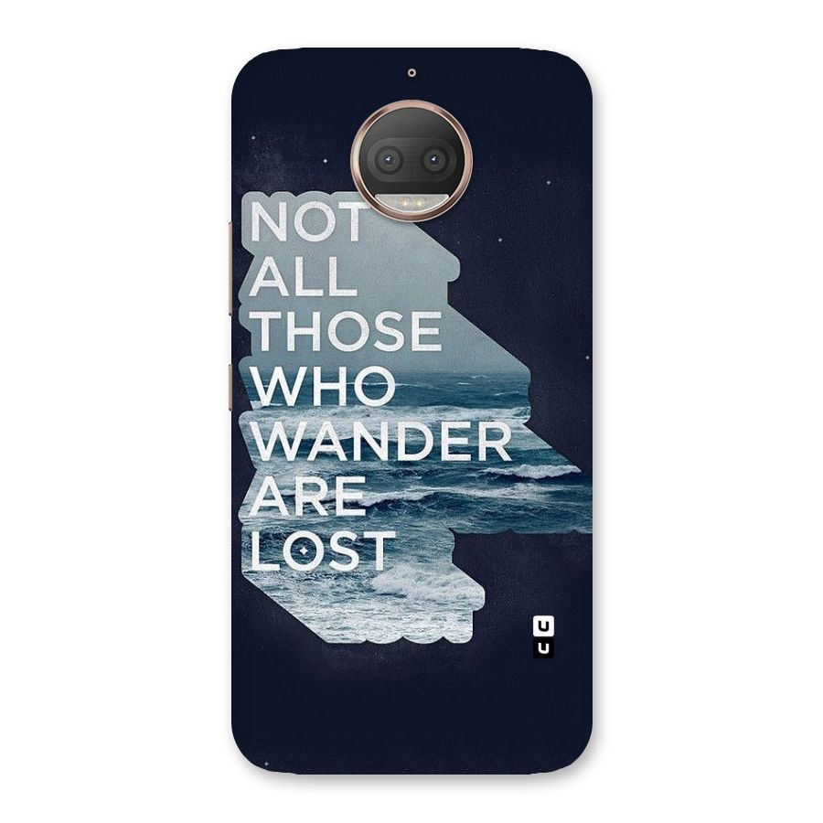 Not Lost Back Case for Moto G5s Plus